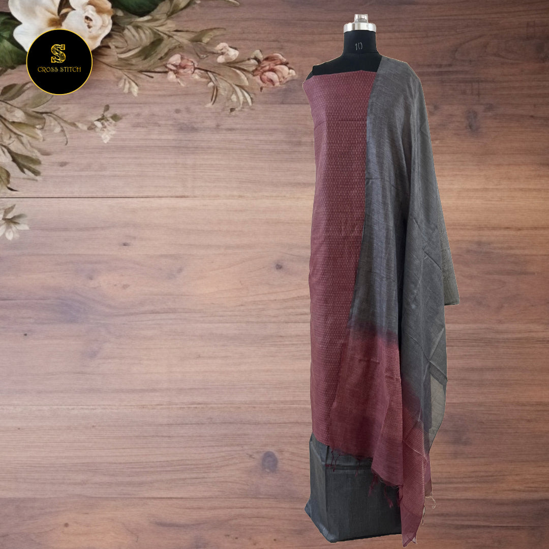 Jute Silk Unstitched Salwar Suit