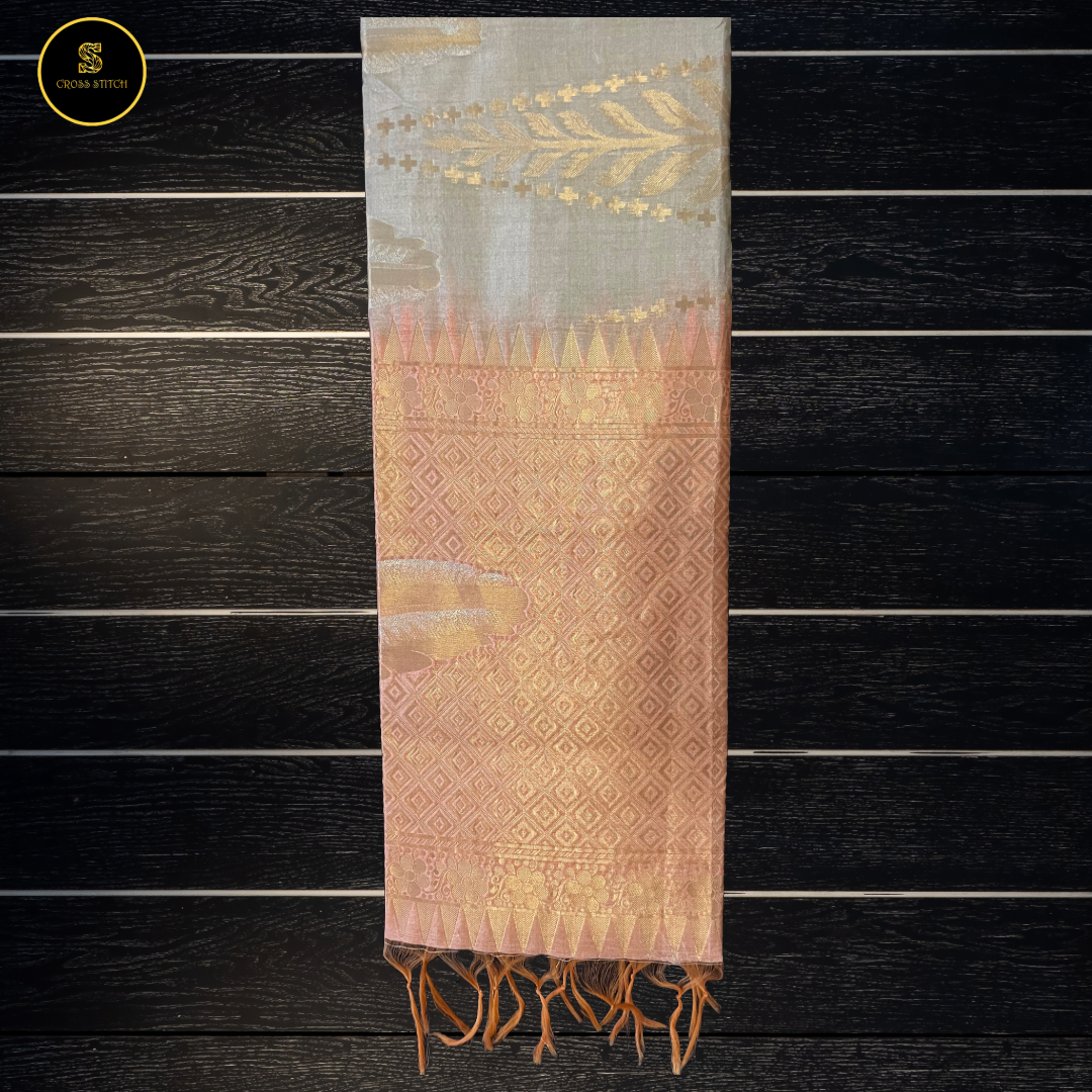 Sarees - Pastel Green Kanchi Silk Saree