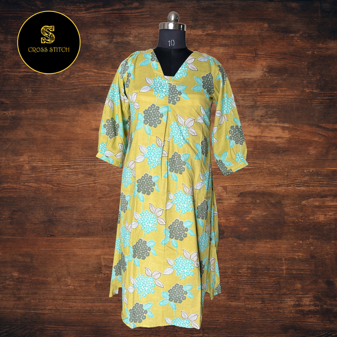 FLORAL COTTON KURTI